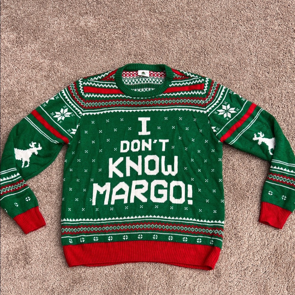Green and Red Christmas Vacation Griswold themed Ugly Sweater. Size XL
